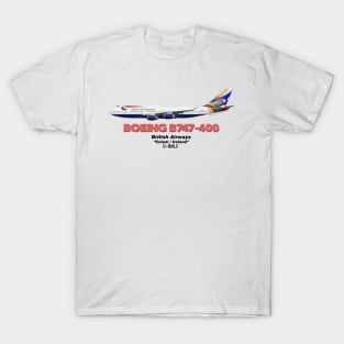 Boeing B747-400 - British Airways "Colum / Ireland" (Art Print) T-Shirt